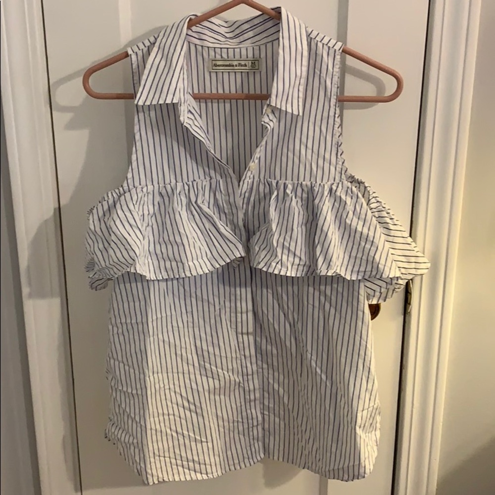 Abercrombie& Fitch striped sleeveless top